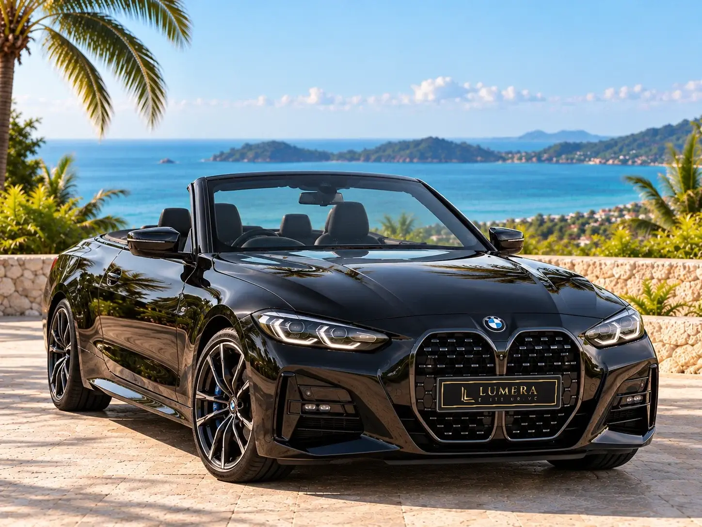 BMW 420d Cabriolet, чёрная