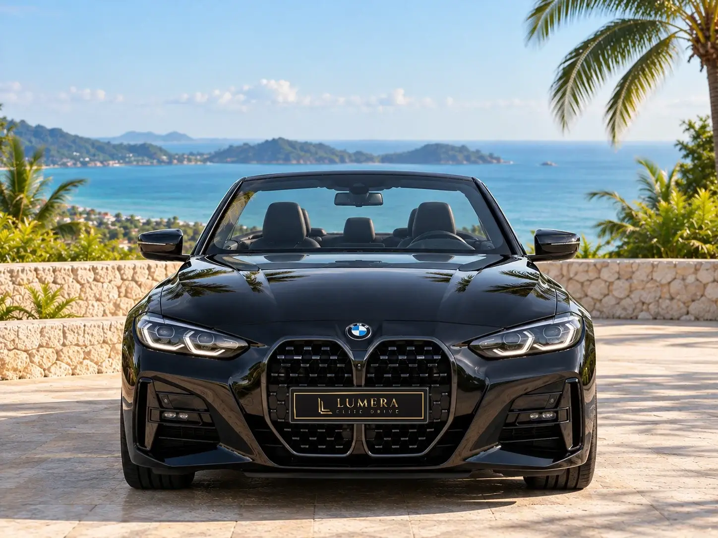 BMW 420d Cabriolet, чёрная