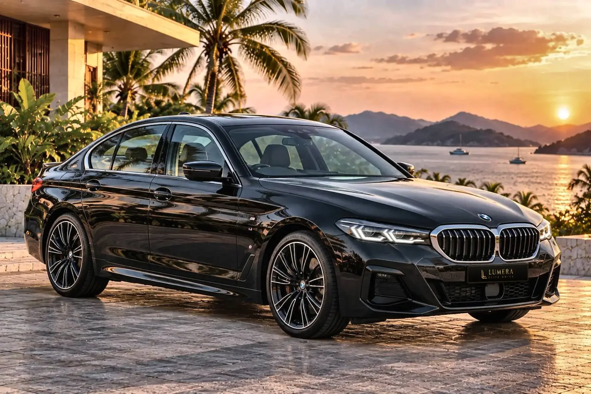 BMW 530e M Sport, чёрная