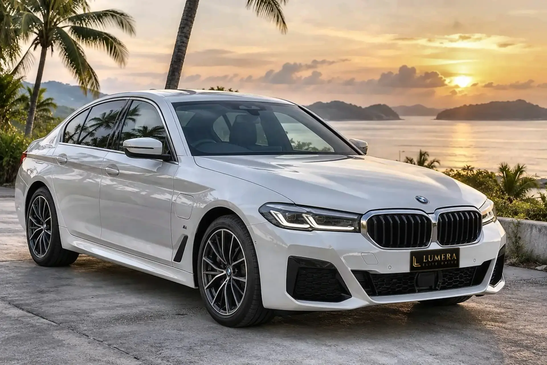 BMW 530e M Sport, белая