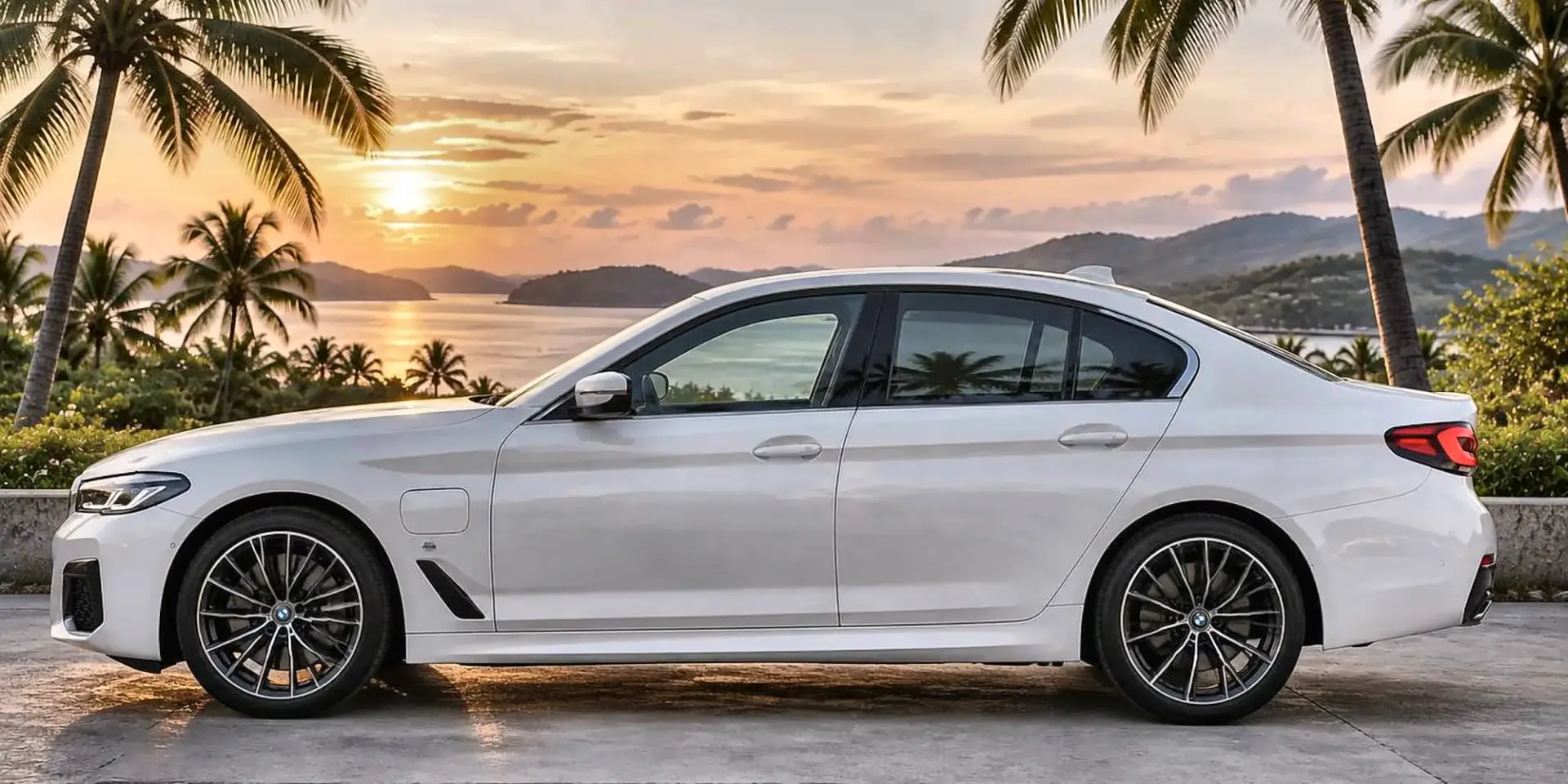 BMW 530e M Sport, белая