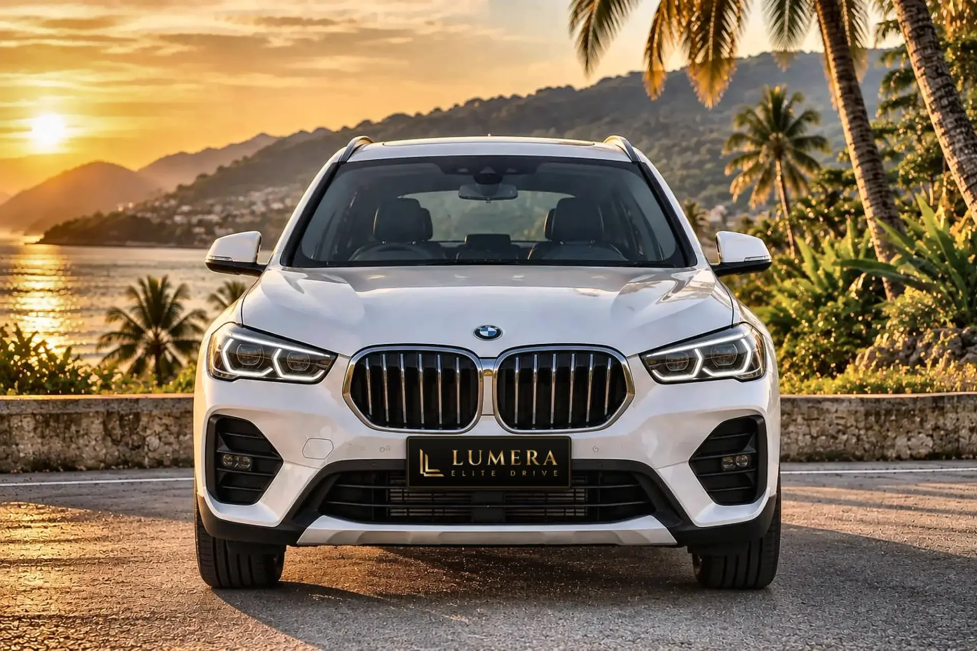 BMW X1, белая