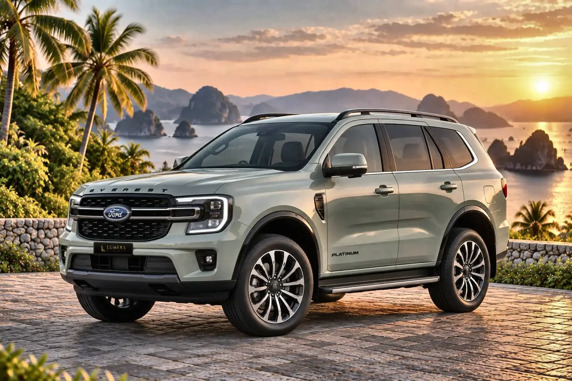 Ford Everest Platinum, зелёная