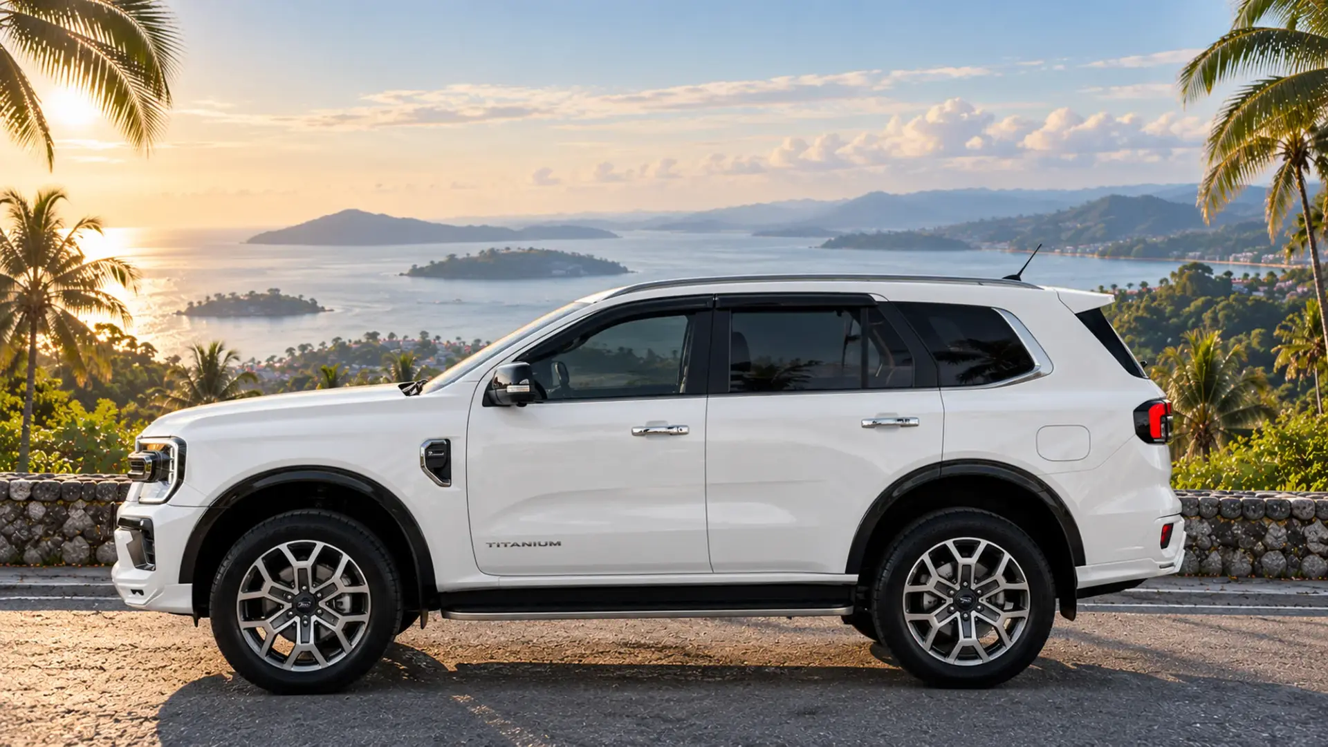 Ford Everest Titanium, белая